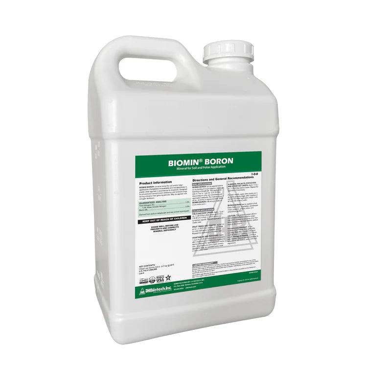 Biomin Boron 3%, JH BIOTECH, Organic Certified Liquid Fertilizer