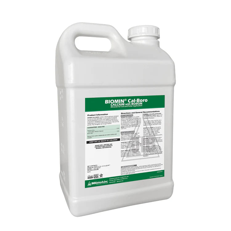Biomin Cal-Boro (5% Ca, 1% B) , JH BIOTECH, Organic Certified Liquid Fertilizer
