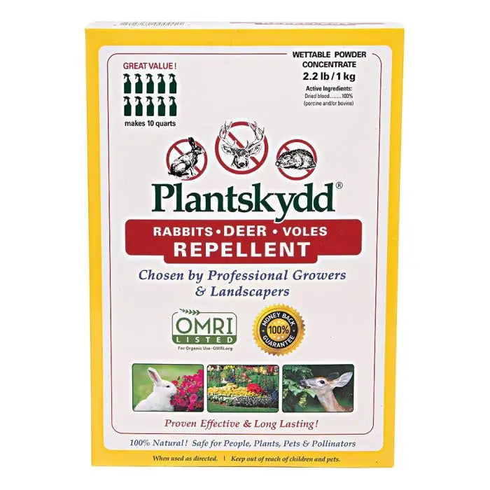 Plantskydd, Organic Rabbit, Deer, Vole Repellent, Wettable Powder Concentrate