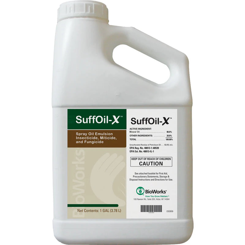 SuffOil-X, Organic Certified Oil Emulsion Fungicide, Insecticide, and Miticide- BioWorks